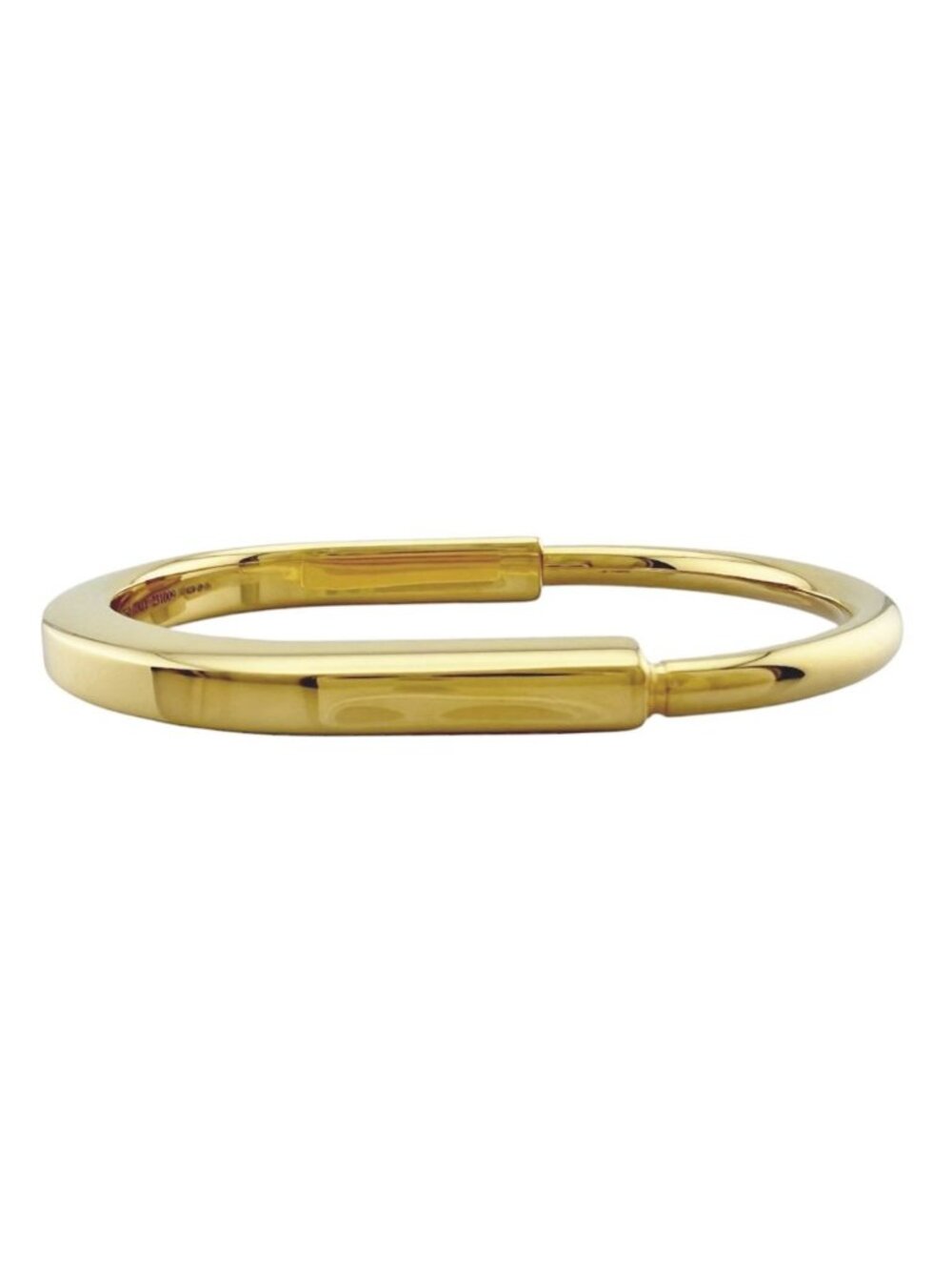 Tiffany & Co Lock Bangle 18k Yellow Gold Bracelet